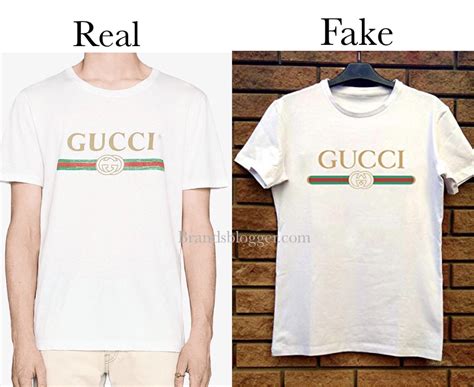 real vs fake gucci t shirt|how to tell if gucci bag is real.